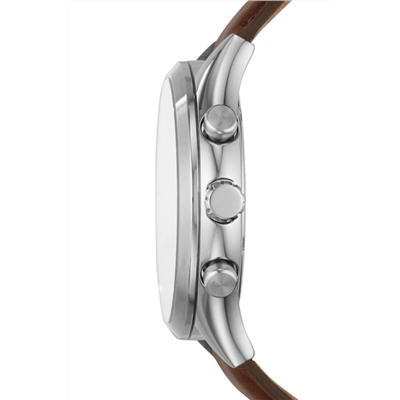 Reloj de cuarzo de piel - Marrón y crudo