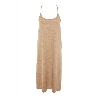 Beige Yumoş Cardigan-Elbise вязание 2 куска большого размера платье tbbaw23ah00004