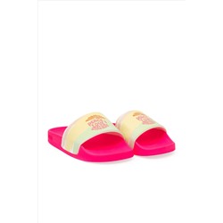Girls Neon Pink Slippers Surprise Scount в корзине