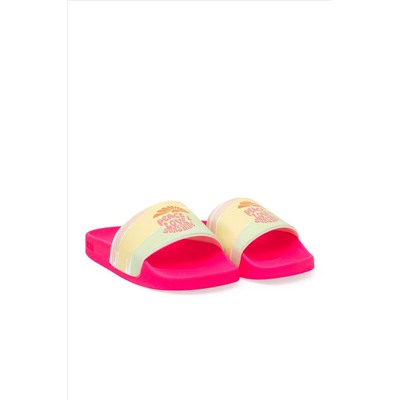 Girls Neon Pink Slippers Surprise Scount в корзине