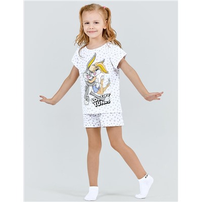 Пижама детская КОМФОРТ LOONEY TUNES цв. Белый (Футболка/Шорты)