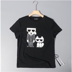 Женская футболка с короткими рукавами-подвесками KARL LAGERFEL*D ОРИГИНАЛ!