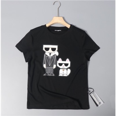 Женская футболка с короткими рукавами-подвесками KARL LAGERFEL*D ОРИГИНАЛ!