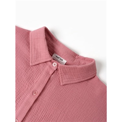Пижама женская (рубашка и брюки) KAFTAN Basic размер 44-46, пудрово-розовая