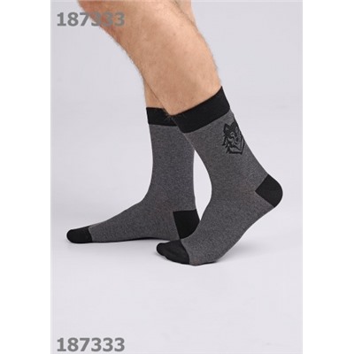 CLEVER Носки муж.К3419 23Ф хл+эл