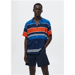 Camisa fluida rayas -  Hombre | MANGO OUTLET España