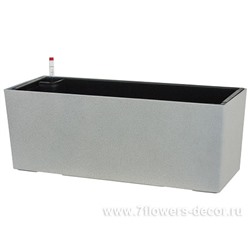 Кашпо PLANTA VITA "Balcony Stone grey" с автополивом (пластик), 50х19хH19 см