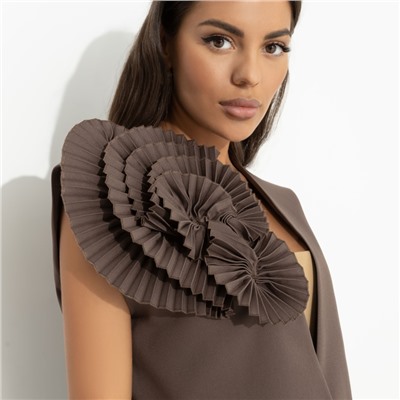 Жилет свободного кроя, Жду продолжения (brown)
