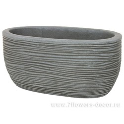 Кашпо терракота Nobilis Marco "Tw-grey Oval", 29х17хH14 см