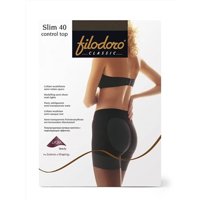 Колготки корректирующие Slim 40 control top (3 / nero/черный)