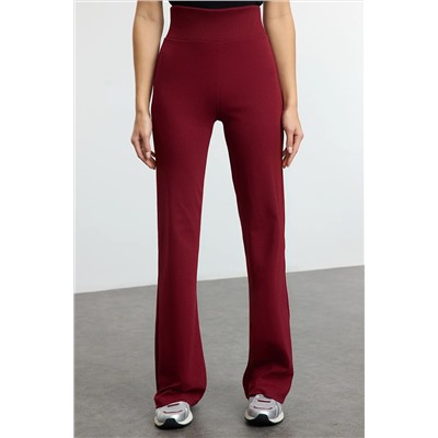Bordeaux Wide Leg/испанская PACA High Taiste Interlok Гибкие вязаные штаны Twoaw25pl00006