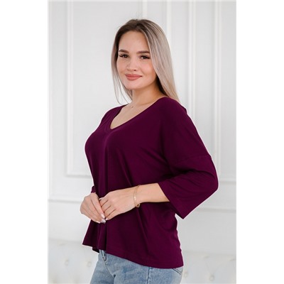 Футболка женская из вискозы Марина / Спелая слива