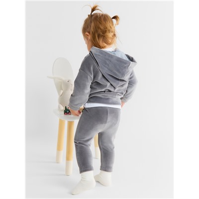 Брюки (леггинсы) Крошка Я Plushy, р. 80-86 см, серый