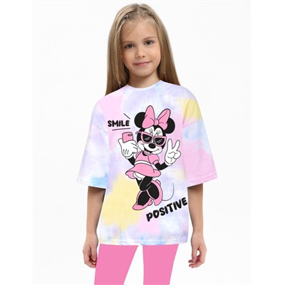 Футболка детская KETMIN МАЙАМИ MINNIE POSITIVE цв.Тай Дай Неон