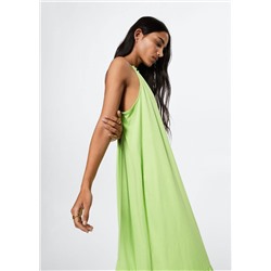 Vestido maxi volantes -  Mujer | MANGO OUTLET España