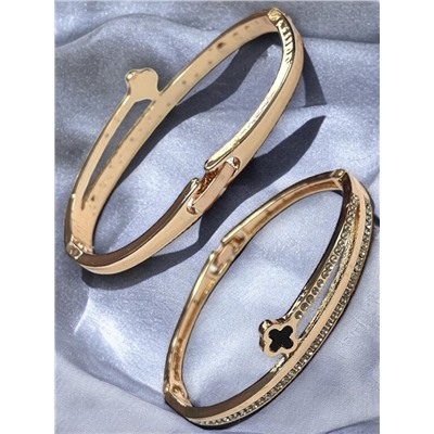 Браслет VAN CLEEF на застежке со стразами Б9 модель 1