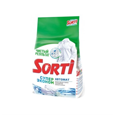 Стиральный порошок автомат Sorti (Сорти) Супер Эконом, 1,5 кг