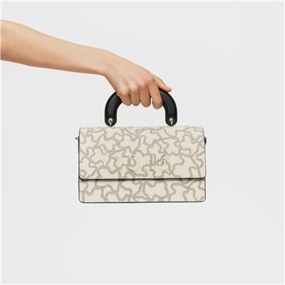 Bolso bandolera - topo y negro