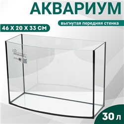 Аквариум "Телевизор" без крышки, 30 литров, 46 х 20 х 33 см