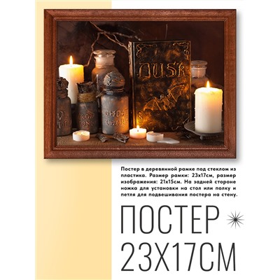POSG-0115 Постер в рамке 23x17см Книга Сумерек