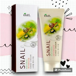 [EKEL] Интенсивный крем для рук с Муцином улитки Snail Natural Intensive Hand Cream, 100 мл
