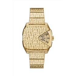 Reloj de cuarzo de acero - Dorado