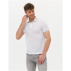 Ecru Slim Fit Polo Yaka T -For