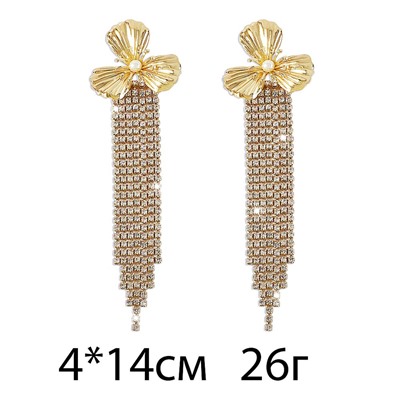Серьги длинные на гвоздиках арт. 13 1438 (id 266704)