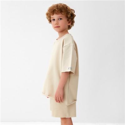 Футболка детская KAFTAN, р. 32 (110 - 116 см), бежевый