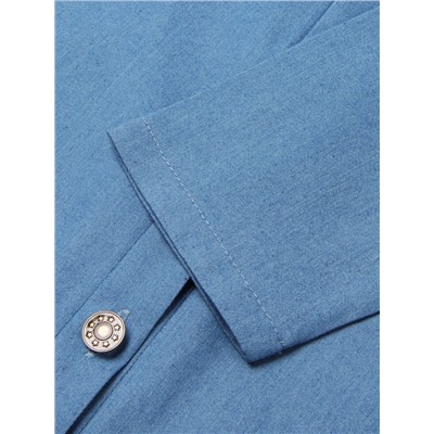 Платье для девочки MINAKU: Jeans collection, цвет голубой, рост 164 см