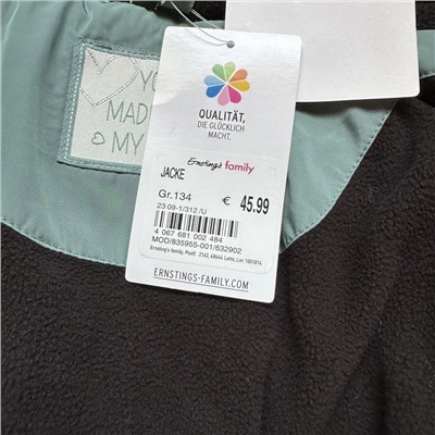 Теплая детская куртка ✔️Yigg*a  Цена на бирке 45,99€