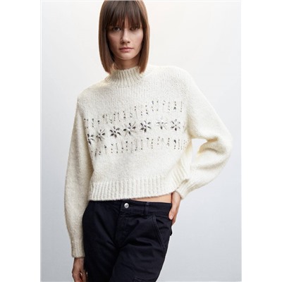Jersey detalle cristales -  Mujer | MANGO OUTLET España