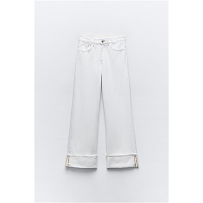 JEANS TRF DOBLADILLO TIRO ALTO