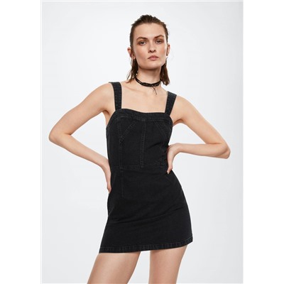 Vestido vaquero cremallera -  Mujer | MANGO OUTLET España