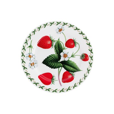Тарелка десертная, 20 см, фарфор F, белая, Земляника, Orchard Fruits, 53984