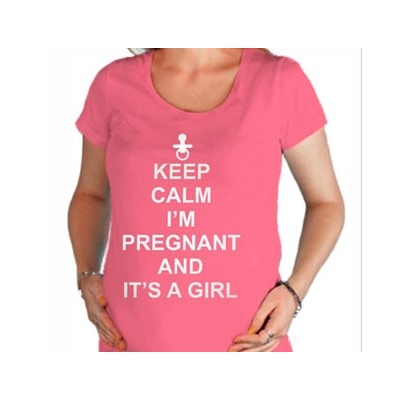 Футболка "Keep Calm i am Pregnant and its a Girl"