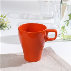 Кружка Доляна Coffee break, 280 мл, керамика, оранжевая