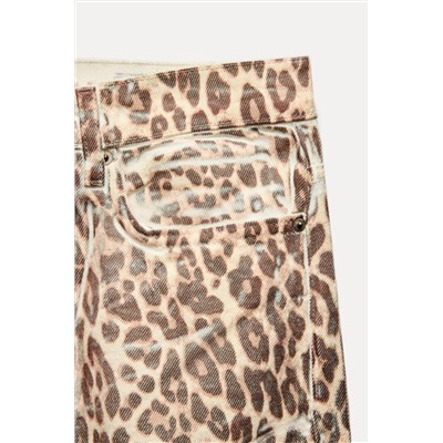 JEANS ZW COLLECTION RECTOS TIRO MEDIO ESTAMPADO ANIMAL