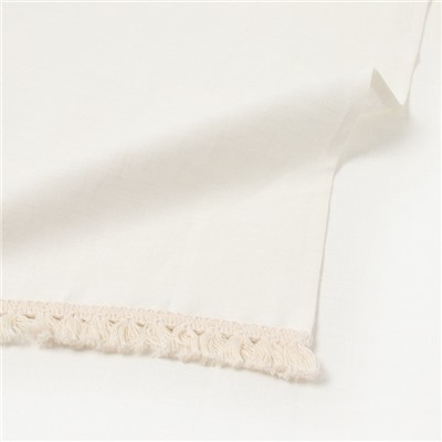 Дорожка на стол Этель Linen style, 40×146 см, 100% лён, белая