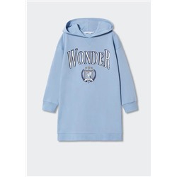 Vestido sudadera capucha -  Niña | MANGO OUTLET España