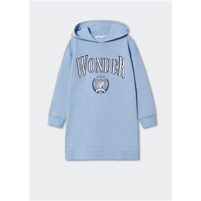 Vestido sudadera capucha -  Niña | MANGO OUTLET España