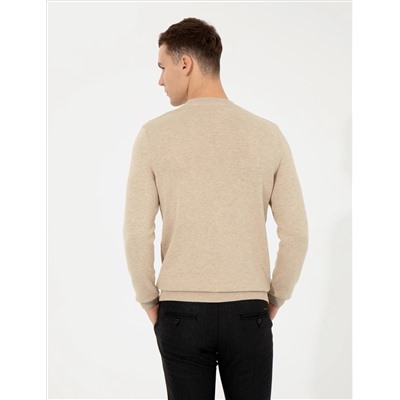 Стоун Melanj Slim Fit Half Fisherman воротник Основной вязаный свитер