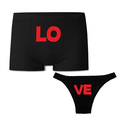 Парные трусы "LoVe"