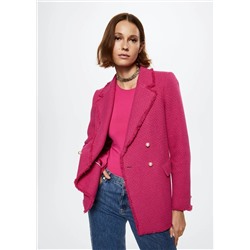 Americana tweed botones -  Mujer | MANGO OUTLET España