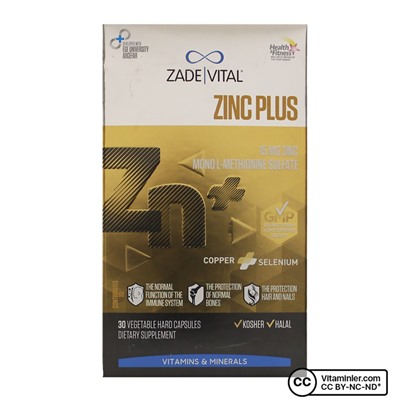 Zade Vital Zinc Plus 15 мг 30 капсул