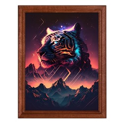 POSV-0265 Постер в рамке 17x23см Тигр