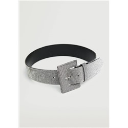 Cinturón hebilla strass -  Mujer | MANGO OUTLET España
