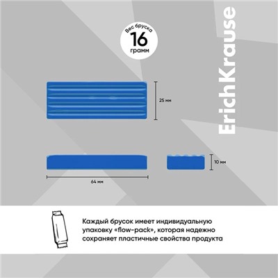 Пластилин 6 цветов, 96 г, ErichKrause Basic, в картонной упаковке