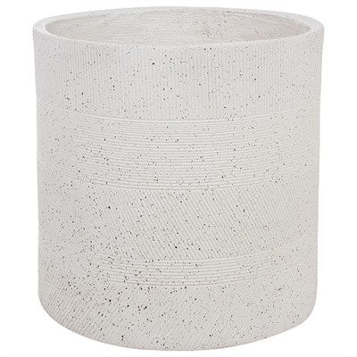 Кашпо Nobilis Marco "Cells grey Cylinder" (файберклэй), D45хH45 см