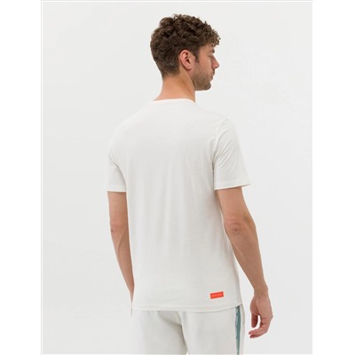 Ekru Slim Fit Printed Bike Bike T -For